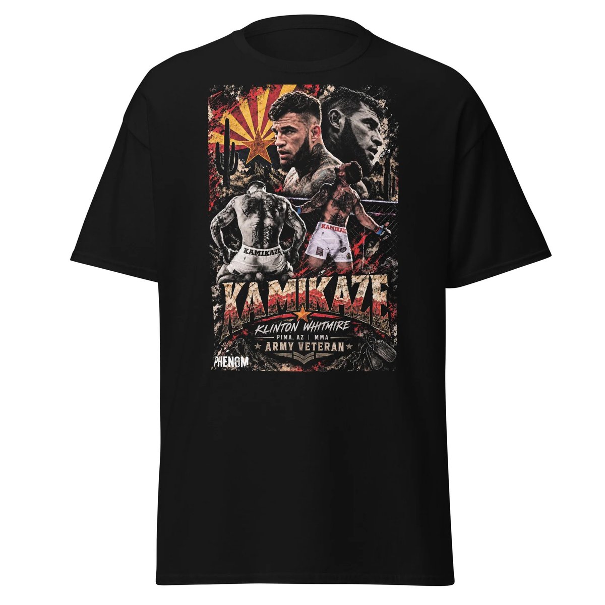 PHENOM x KAMIKAZE — Classic Tee — front graphic