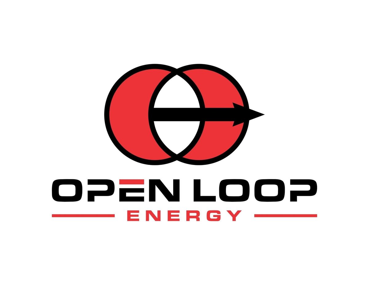 Open Loop Energy company logo featuring red circles with arrow and black text